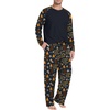 image:imagePrinStory Mens Pajama Sets Loungewear Sleepwear Pjs Lightweight Long Sleeve Shirts and Bottoms Soft Comfy Sleep Sets S4XLFp Navy Blue Chocolate