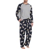 image:imagePrinStory Mens Pajama Sets Loungewear Sleepwear Pjs Lightweight Long Sleeve Shirts and Bottoms Soft Comfy Sleep Sets S4XLFp Navy Blue White Dog