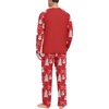 image:imagePrinStory Mens Pajama Sets Loungewear Sleepwear Pjs Lightweight Long Sleeve Shirts and Bottoms Soft Comfy Sleep Sets S4XLFp Red Snowman