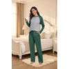 image:imagePrinStory Mens Pajama Sets Loungewear Sleepwear Pjs Lightweight Long Sleeve Shirts and Bottoms Soft Comfy Sleep Sets S4XLGreen