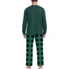 image:imagePrinStory Mens Pajama Sets Loungewear Sleepwear Pjs Lightweight Long Sleeve Shirts and Bottoms Soft Comfy Sleep Sets S4XLGreen Plaid