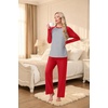 image:imagePrinStory Mens Pajama Sets Loungewear Sleepwear Pjs Lightweight Long Sleeve Shirts and Bottoms Soft Comfy Sleep Sets S4XLRed