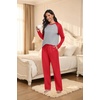 image:imagePrinStory Mens Pajama Sets Loungewear Sleepwear Pjs Lightweight Long Sleeve Shirts and Bottoms Soft Comfy Sleep Sets S4XLRed