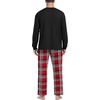 image:imagePrinStory Mens Pajama Sets Loungewear Sleepwear Pjs Lightweight Long Sleeve Shirts and Bottoms Soft Comfy Sleep Sets S4XLRed White Plaid