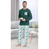 image:imagePrinStory Mens Pajama Sets Loungewear Sleepwear Pjs Lightweight Long Sleeve Shirts and Bottoms Soft Comfy Sleep Sets S4XLWhite Pine Tree