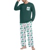 image:imagePrinStory Mens Pajama Sets Loungewear Sleepwear Pjs Lightweight Long Sleeve Shirts and Bottoms Soft Comfy Sleep Sets S4XLWhite Pine Tree