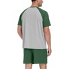 image:imagePrinStory Mens Pajama Sets Summer Pjs Sleepwear Nightwear Lightweight Quick Dry Soft Short Sleeve Sleep Set With Pocket S4XL06dark Green