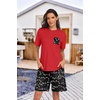 image:imagePrinStory Mens Pajama Sets Summer Pjs Sleepwear Nightwear Lightweight Quick Dry Soft Short Sleeve Sleep Set With Pocket S4XLBlack Lantern
