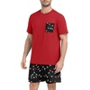 image:imagePrinStory Mens Pajama Sets Summer Pjs Sleepwear Nightwear Lightweight Quick Dry Soft Short Sleeve Sleep Set With Pocket S4XLFp Black Lantern