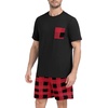 image:imagePrinStory Mens Pajama Sets Summer Pjs Sleepwear Nightwear Lightweight Quick Dry Soft Short Sleeve Sleep Set With Pocket S4XLFp Red Plaid