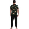 image:imagePrinStory Mens Pajamas Set Short Sleeve Pjs Sets 2 Piece Soft Pajama Henley Neckline Loungewear Sets with PocketsFpblack Panther