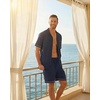 image:imagePrinStory Mens Pajamas Set Short Sleeve Sleepwear Pjs Lightweight TwoPieces Pajama Comfy Loungewear with Pockets S2XLNavy Blue