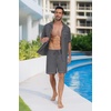 image:imagePrinStory Mens Pajamas Set Sleepwear Pjs Lightweight Short Sleeve Pajama 2 Piece Comfy Loungewear with Pockets S2XLDark Gray