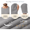 image:imagePrinStory Mens Pajamas Set Summer Pjs Sets for Men 2 Piece Pajamas Sets Soft Lounge Wear with PocketsGray