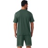 image:imagePrinStory Mens Pajamas Set Summer Pjs Sets for Men 2 Piece Pajamas Sets Soft Lounge Wear with PocketsGreen
