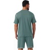 image:imagePrinStory Mens Pajamas Set Summer Pjs Sets for Men 2 Piece Pajamas Sets Soft Lounge Wear with PocketsHaze Blue