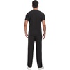 image:imagePrinStory Mens Short Sleeve Outfits Waffle Knit Henley Shirt and Pants Set Casual 2 Pieces Summer Tracksuits with PocketsBlack