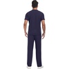 image:imagePrinStory Mens Short Sleeve Outfits Waffle Knit Henley Shirt and Pants Set Casual 2 Pieces Summer Tracksuits with PocketsNavy Blue