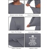 image:imagePrinStory Mens Thermal Underwear Long Johns  Cold Weather Base Layer Set Elasticity Top and Bottoms for Men S2XL03 Dark Gray