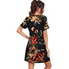 image:imagePrinStory Nightgowns for Women Short Sleeve Night Gowns Pleated Sleep Shirt Ladies Nightshirt Soft SleepwearA05 Fpbrown Black