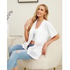 image:imagePrinStory Short Sleeve Cardigans for Women Lightweight Sheer Knit Casual Cover Up with Pockets Summer 2026 Outfit1 White