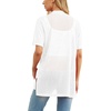 image:imagePrinStory Short Sleeve Cardigans for Women Lightweight Sheer Knit Casual Cover Up with Pockets Summer 2026 Outfit1 White