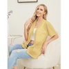 image:imagePrinStory Short Sleeve Cardigans for Women Lightweight Sheer Knit Casual Cover Up with Pockets Summer 2026 Outfit10 Ginger