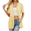 image:imagePrinStory Short Sleeve Cardigans for Women Lightweight Sheer Knit Casual Cover Up with Pockets Summer 2026 Outfit10 Ginger