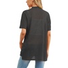 image:imagePrinStory Short Sleeve Cardigans for Women Lightweight Sheer Knit Casual Cover Up with Pockets Summer 2026 Outfit12 Dark Gray