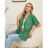 image:imagePrinStory Short Sleeve Cardigans for Women Lightweight Sheer Knit Casual Cover Up with Pockets Summer 2026 Outfit17 Green