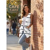image:imagePrinStory Sleeveless Vest for Women Summer Lightweight Casual Open Front Irregular Hem Cardigans with Pockets S3XLBeige Black Ripple