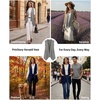 image:imagePrinStory Sleeveless Vest for Women Summer Lightweight Casual Open Front Irregular Hem Cardigans with Pockets S3XLCoffee
