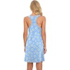 image:imagePrinStory Women Sleeveless Nightgowns Racerback Sleepdress Cotton Sleepwear for WomenA01 Fp Daisy Blue