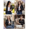 image:imagePrinStory Womens Cardigan Sweaters Long Sleeve Casual Button Down VNeck Open Front Hollow Lightweight Knit Clothes 202601black