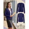 image:imagePrinStory Womens Cardigan Sweaters Long Sleeve Casual Button Down VNeck Open Front Hollow Lightweight Knit Clothes 202604navy Blue