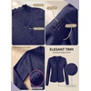 image:imagePrinStory Womens Cardigan Sweaters Long Sleeve Casual Button Down VNeck Open Front Hollow Lightweight Knit Clothes 202604navy Blue