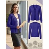 image:imagePrinStory Womens Cardigan Sweaters Long Sleeve Casual Button Down VNeck Open Front Hollow Lightweight Knit Clothes 202606royal Blue