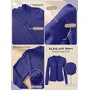 image:imagePrinStory Womens Cardigan Sweaters Long Sleeve Casual Button Down VNeck Open Front Hollow Lightweight Knit Clothes 202606royal Blue