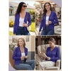 image:imagePrinStory Womens Cardigan Sweaters Long Sleeve Casual Button Down VNeck Open Front Hollow Lightweight Knit Clothes 202606royal Blue