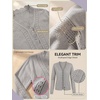 image:imagePrinStory Womens Cardigan Sweaters Long Sleeve Casual Button Down VNeck Open Front Hollow Lightweight Knit Clothes 202607light Gray