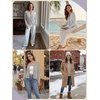 image:imagePrinStory Womens Cardigan Sweaters Long Sleeve Casual Button Down VNeck Open Front Hollow Lightweight Knit Clothes 202607light Gray