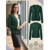 image:imagePrinStory Womens Cardigan Sweaters Long Sleeve Casual Button Down VNeck Open Front Hollow Lightweight Knit Clothes 202609dark Green