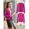 image:imagePrinStory Womens Cardigan Sweaters Long Sleeve Casual Button Down VNeck Open Front Hollow Lightweight Knit Clothes 202611hot Pink