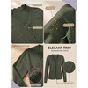 image:imagePrinStory Womens Cardigan Sweaters Long Sleeve Casual Button Down VNeck Open Front Hollow Lightweight Knit Clothes 202613army Green