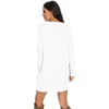 image:imagePrinStory Womens Casual Sweater Dresses Fall Winter Crewneck Loose Fit Pullover Tunic Dress with Side Pockets for Work S4XLA02white