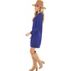 image:imagePrinStory Womens Casual Sweater Dresses Fall Winter Crewneck Loose Fit Pullover Tunic Dress with Side Pockets for Work S4XLA07fp Vg Royal Blue