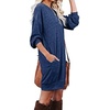 image:imagePrinStory Womens Casual Sweater Dresses Fall Winter Crewneck Loose Fit Pullover Tunic Dress with Side Pockets for Work S4XLA08fp Vg Navy Blue