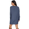 image:imagePrinStory Womens Casual Sweater Dresses Fall Winter Crewneck Loose Fit Pullover Tunic Dress with Side Pockets for Work S4XLA08fp Vg Navy Blue