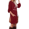 image:imagePrinStory Womens Casual Sweater Dresses Fall Winter Crewneck Loose Fit Pullover Tunic Dress with Side Pockets for Work S4XLA33wr Christmas Tree