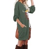 image:imagePrinStory Womens Casual Sweater Dresses Fall Winter Crewneck Loose Fit Pullover Tunic Dress with Side Pockets for Work S4XLA36green Sunset Oxhead